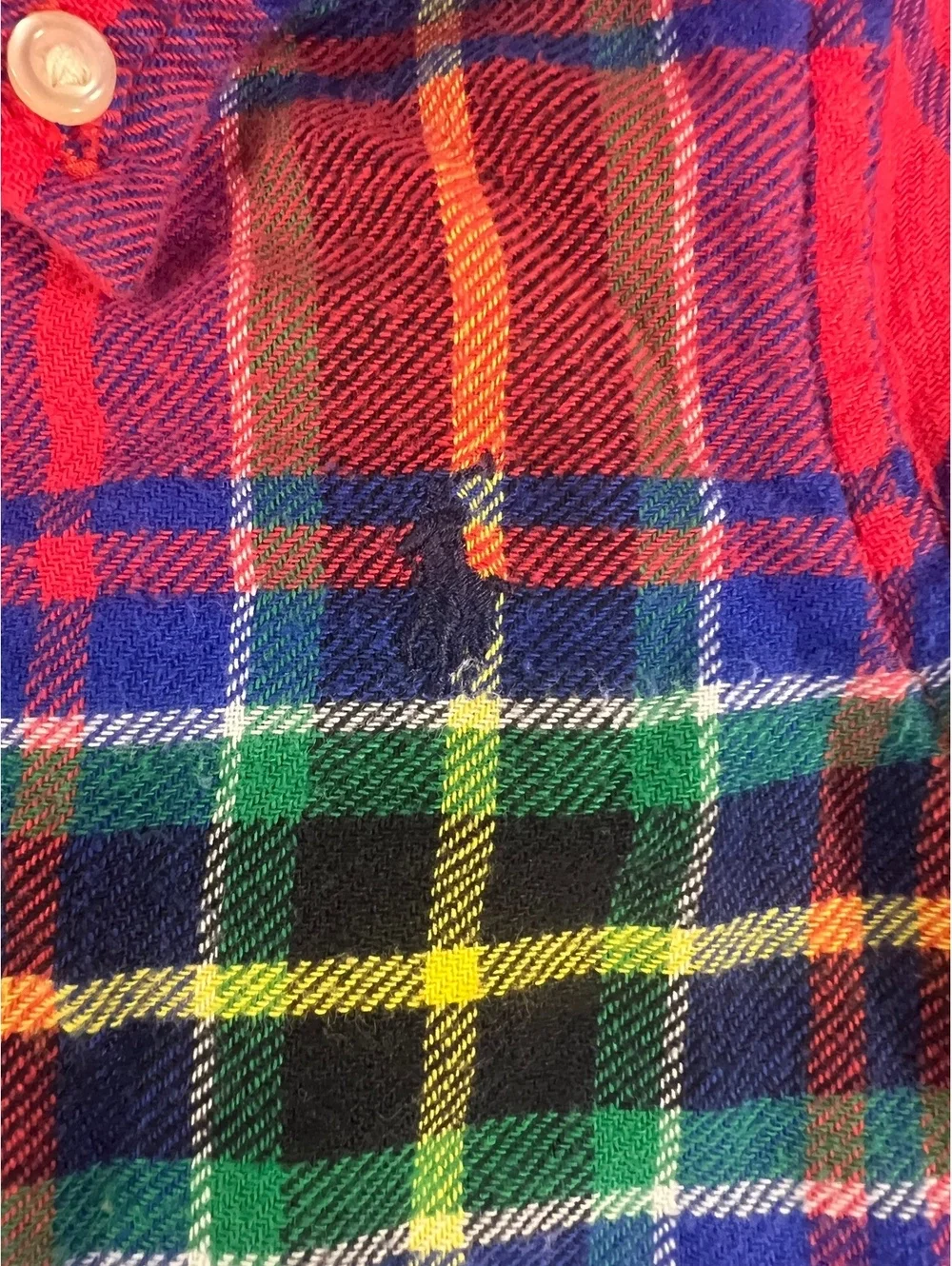 Ralph Lauren Baby Boys Plaid Flannel Lined Coverall – Red Multicolor Tartan, 9M